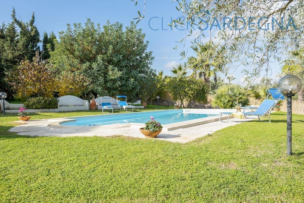 Alghero Villa Josephine Con Piscina E Parco Per 8 Ospiti Bagian luar foto